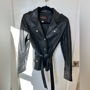 Vintage leather jacket; size small